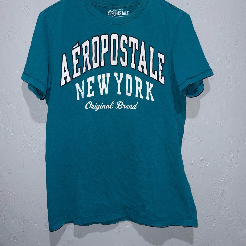 Aeropostale Turquoise Crew Neck Tee